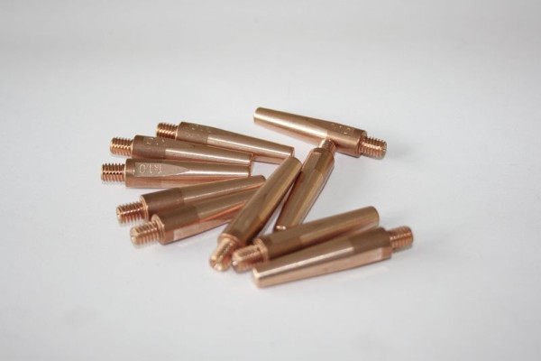 ELMAG draadmondstuk Ø 1,0 mm CuCrZr voor gevulde draad (10 stuks), slangpakket artikel 55988 voor TRI STAR MIG 1636/M & 1635/M, 56985
