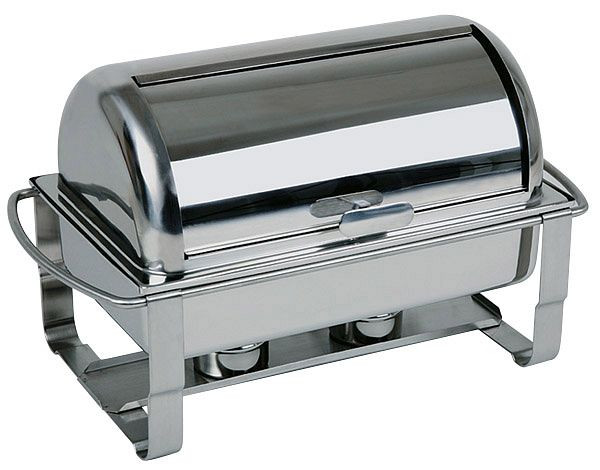 APS Rolltop Chafing Dish -CATERER-, 67 x 35 cm, hoogte: 45 cm, 9 liter, RVS, 1 stevig frame, 1 waterbak, 12245