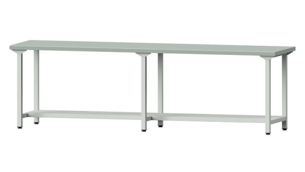 ANKE werkbanken werktafel, model 91, 2800 x 700 x 840 mm, RAL 7035, ZBP 40 mm, 400.460
