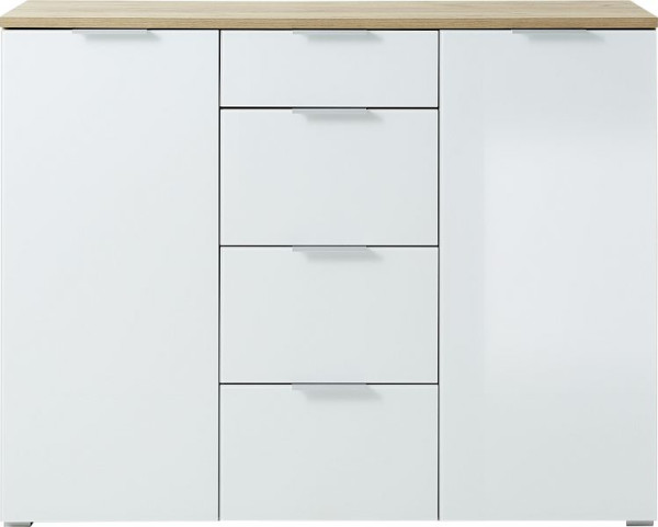 GERMANIA dressoir 3982, Navarra eiken imitatie / wit, 3982-242