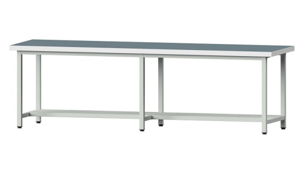 ANKE werkbanken werktafel, model 191, 2800 x 800 x 850 mm, RAL 7035, UBP 50 mm, 401.458