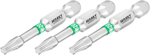 Hazet bit, volle zeskant 6,3 (1/4 inch), binnen TORX® profiel, T20, aantal gereedschappen: 3, lange versie, sleutelmaat: T20, 2223NSLG-T20/3