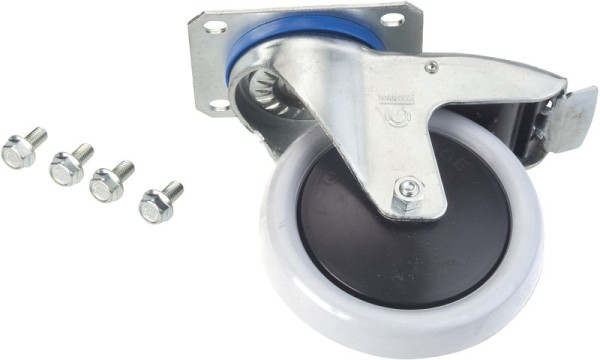 Hazet zwenkwiel, met rem, zwart, Ø 125 mm, voor werkplaatswagen HAZET Assistent 167 XXL, 179, (179 N, 179 N X tot december 2020), 179-011