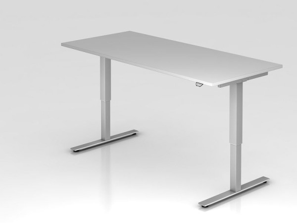 Hammerbacher elektrisch zit-sta bureau 180x80cm grijs, werkhoogte 73 - 119 cm, VXMST19/5/S
