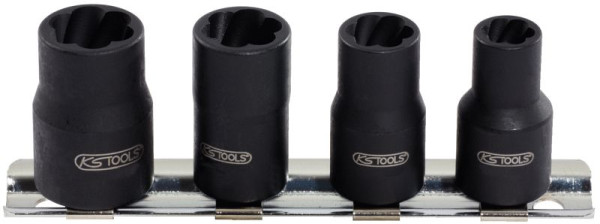 KS Tools 1/4" spiraalprofiel doppenset, 4-delig, 8-13mm, 913.1450