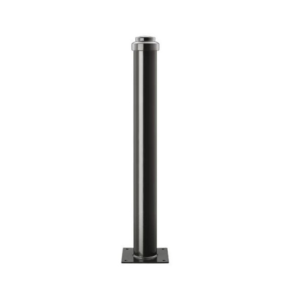 Stone HGS stijlpaal Ø 102 mm van aluminium, getrapte helm met ringen, voor pluggen (basisplaat 200x200mm), 13349-3