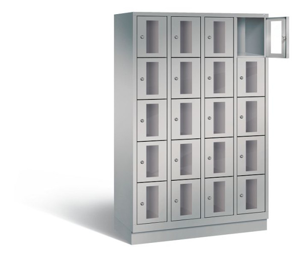 C+P lockerkast Classic, H1800xB1190xD500mm, kleur: wit aluminium, 8020A405 S10011
