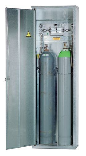 DENIOS persgasflessenkast DGF 2 voor 2 persgasflessen van elk 50 liter, enkelwandig, 116-950