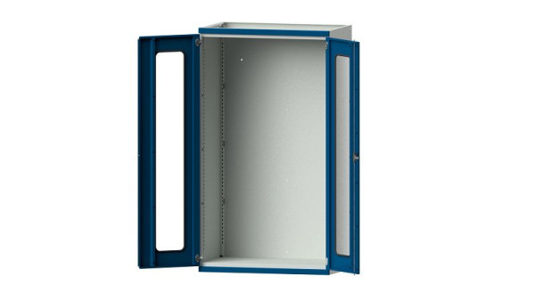 ANKE werkbanken, zware kast, model 100, 1085 x 630 x 1950 mm, zichtvlak van plexiglas, RAL 7035/5010, 620.030