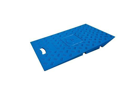 Moravia rolstoeloprijplaatset voor kabelbruggen van gerecycled rubber, 283050