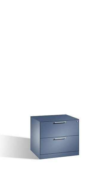 C+P hangarchiefkast Asisto, H710xB800xD600mm, kleur: verre blauw, beugelgreep, 146273-212 S10093