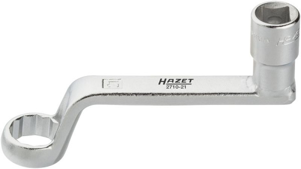 Hazet camber afstelling speciaal gereedschap, hol vierkant 12,5 mm (1/2 inch), uitwendig dubbel zeskantprofiel, 21 mm, 2710-21