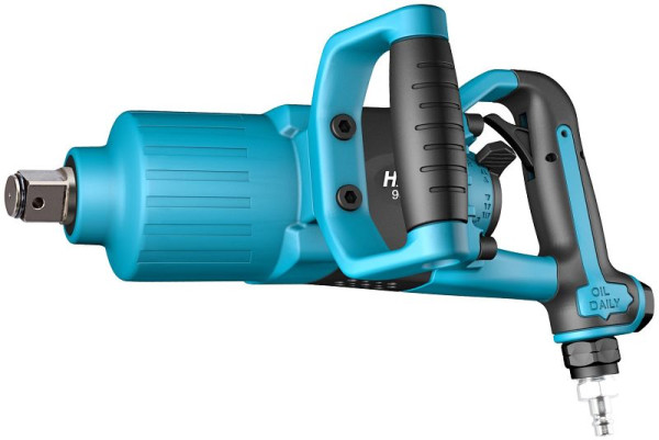HAZET slagmoersleutel, maximaal losdraaimoment: 3400 Nm, massieve aandrijfvierkant 25 mm (1 inch), direct hamermechanisme, 9014PS-1