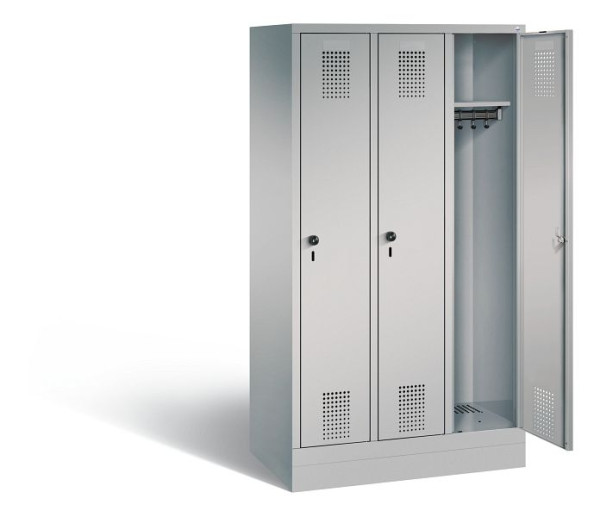 C+P schoolkluis Evolo, H1600xB900xD500mm, kleur: wit aluminium, 480206-30 S10067