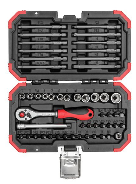 GEDORE rode bitset 1/4 51-delig BMC, 3301350