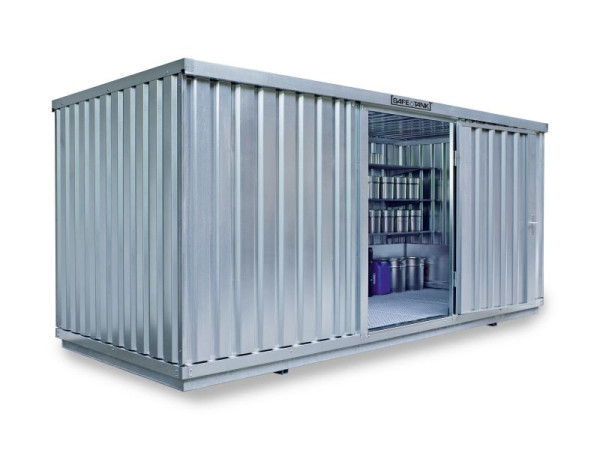 SÄBU SAFE Tank 1700 (buiteninstallatie), verzinkt, gemonteerd, 5.080 x 2.170 x 2.300 mm