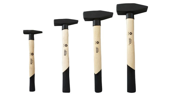 VaGo-Tools professionele 4-delige set slotenmakershamer slotenmakershamer 100 300 800 1000 g, 233-101/103/108/110 per stuk 1_cv
