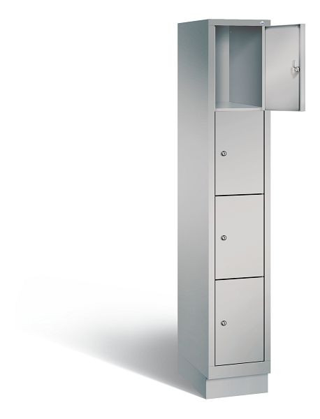 C+P lockerkast Evolo, H1800xB320xD500mm, kleur: wit aluminium, 48020-104 S10126