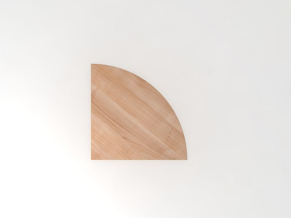 Hammerbacher verbindingshoek kwartcirkel 80x80cm walnoot, kwartcirkel, VLE91/N