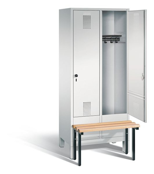 C+P Evolo garderobe, H1850xW810xD815mm, kleur: lichtgrijs, 48030-22 S10001