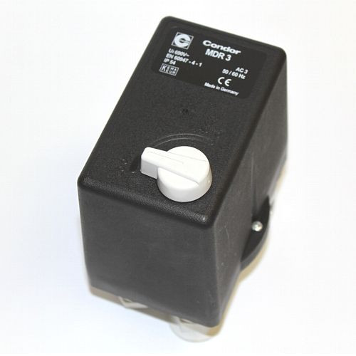 AEROTEC drukschakelaar MDR3 - 400 V - 10 bar - 4-6,3 A - 3/8 inch IT - 3 uitgangen 1/4 inch IT, 9063269