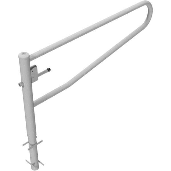 Stein HGS HGS draaipoortbarrière 360°, 2000 mm / zonder verf, profielcilinderslot met verschillende sleutels, voor inzetting in beton, 413.201z