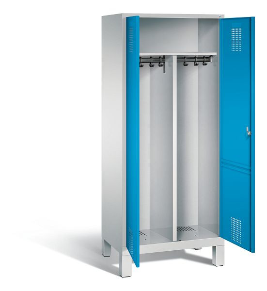 C+P zwart wit kastje Evolo, H1850xW810xD500mm, kleur: lichtgrijs/lichtblauw, 48012-22 S10068