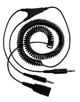 Jabra pc-kabel QD naar 2x3,5 mm jack, 8734-599