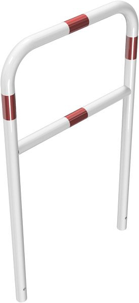 Schake buisbeugel van stalen buis Ø 48 x 2,5 mm met dwarsbalk voor inzetting in beton, totale breedte 700 mm, totale hoogte 1200 mm, gecoat, 448_21B