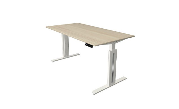 Kerkmann zit/sta tafel Move 3 fresh, B 1600 x D 800 mm, elektrisch in hoogte verstelbaar van 720-1200 mm, esdoorn, 10184450