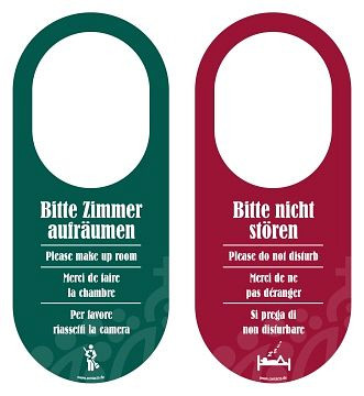 Contacto Niet storen deurbordje groen/rood, 7662/002