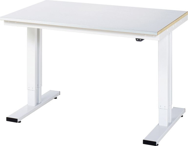 RAU werktafel serie adlatus 300, B1250 x D800 x H720-1120 mm, 08-WT-125-080-ES