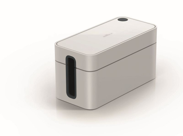 DURABLE kabelbox CAVOLINE® BOX S (voor 3-voudige stekkerdoos, met rubberen voetjes) grijs, 503510