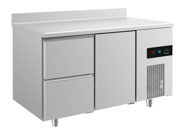 A&S Polarny koeltafel -2 tot +8°C met 1x deur en 1x twee laden links, 1400 x 700 x 850 mm, met opstaande rand, KT2ZTA