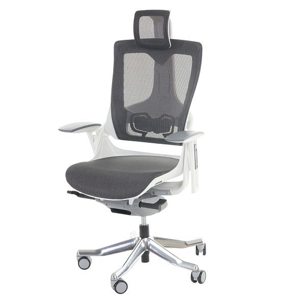 Mendler bureaustoel MERRYFAIR Wau 2, bureaustoel, bureaustoel, bekleding/mesh, ergonomisch, zwartgrijs, 44383