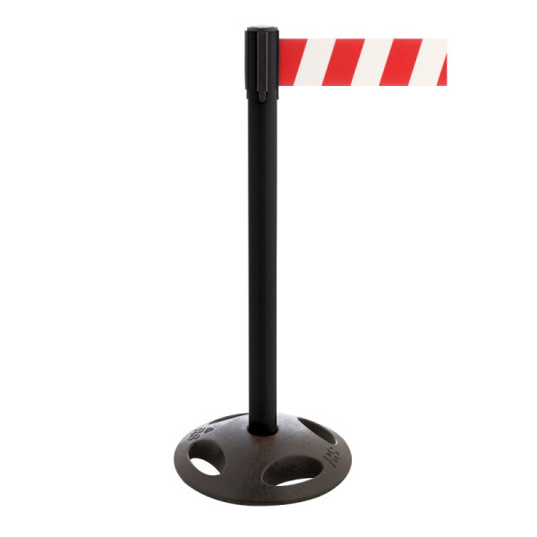 Stein HGS HGS personengeleidingssysteem -P-Line Maxi-, zwart, rood/wit diagonaal (gearceerd), met magnetisch riemeindstuk, 34175j-1304