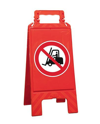 Moravië waarschuwingsdisplay, rood, kunststof, voor het markeren van verboden zones, heftrucks, 252149