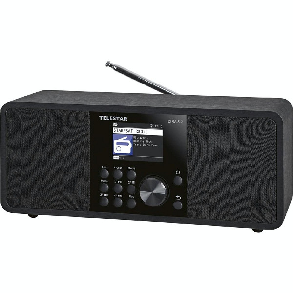 TELESTAR DIRA S 2 multifunctionele stereoradio, hybride radio, DAB+/FM, USB-muziekspeler, UPnP, DLNA en Bluetooth 5.1, TFT LCD-kleurendisplay, 30-020-02