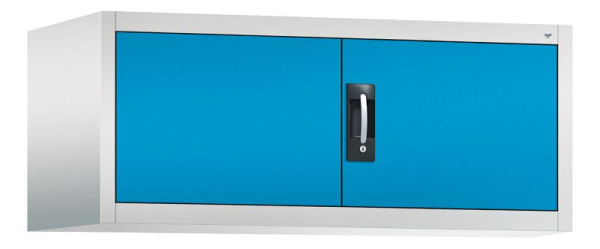 C+P bovenkast Acurado, H500xB1200xD600mm, kleur: lichtgrijs/lichtblauw, verzonken handgreep, 9494-000 S10013