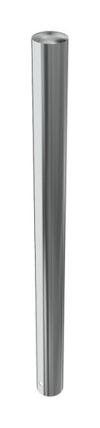 Schake RVS paal Ø 89 mm, vast, voor inzetting in beton, totale lengte: 1200 mm, zonder slot, zonder oog, 4089