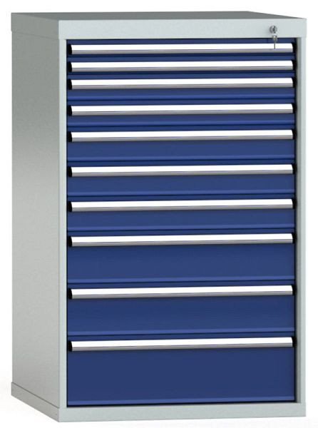 KLW ladekast 1150 x 725 x 750 mm H x B x D, inbouwmaten: 150 mm, indeling: 36x36 stuks, SGB1150-10EP-001