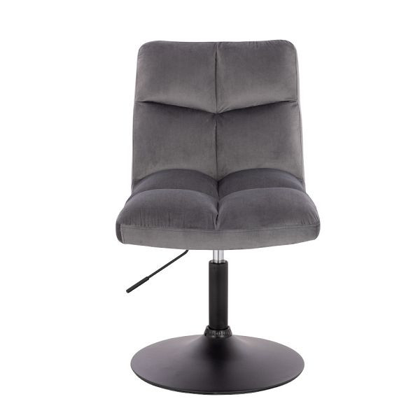 HOME DELUXE Draaibare pokerstoelen set van 4 ACE - fluweel lichtgrijs, 50859