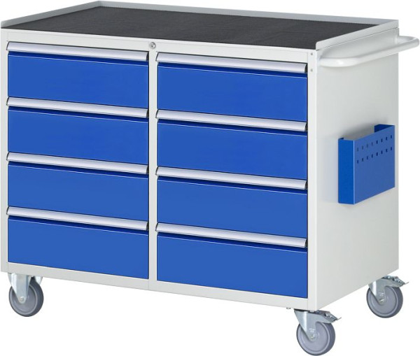 RAU montagewagen serie 7000, B1145 x D650 x H975 mm, metalen onderstel, links: laden: 4xH180mm, rechts: laden: 4xH180mm, 15-LL5.1.1A-MT.11
