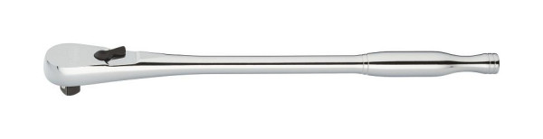 VIGOR omschakelbare ratel met fijne vertanding, lange uitvoering, massief vierkant 10 mm (3/8 inch), 275 mm, V4945