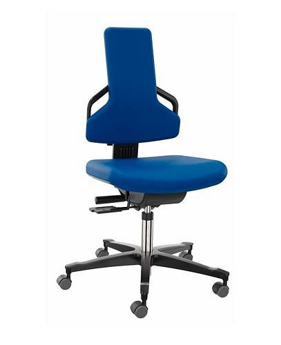 Dauphin Premium werkstoel, bekleding stof blauw, 266-917