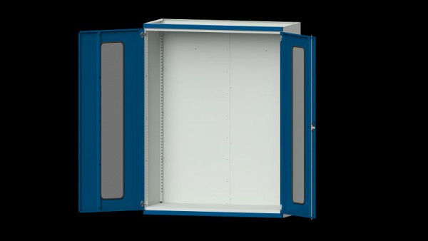 ANKE werkbanken, zware kast, model 300, 1485 x 630 x 1950 mm, zichtvlak van plexiglas, RAL 7035/5010, 620.280