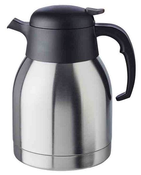 APS isoleerkan -CLASSIC-, Ø 14 cm, hoogte: 22 cm, 1,5 liter, roestvrij staal, polypropyleen, dubbelwandig, eenhandsautomaat, 10911