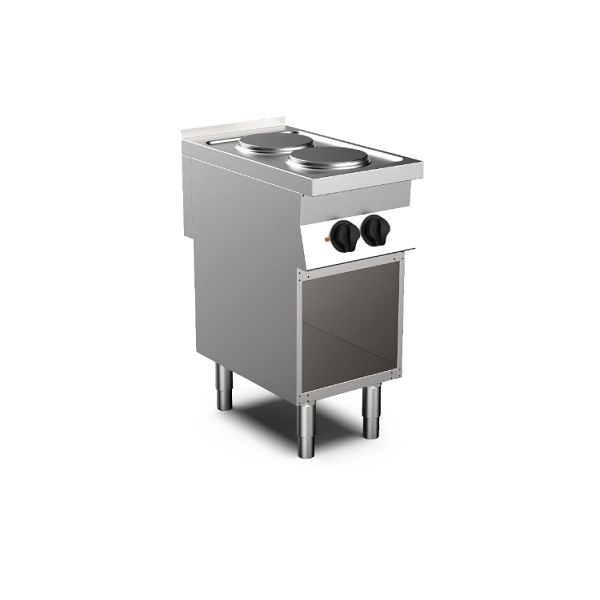 Mareno MO-700 elektrisch fornuis met 2 ronde kookplaten, 40cm, 170.406