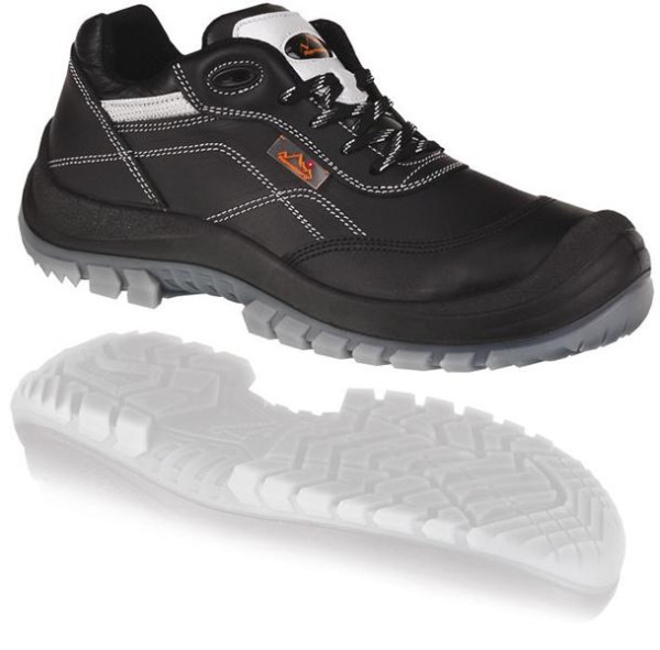 Hase Safety GENF, Sicherheitshalbschuhe schwarz, EN 20345-S3, Größe: 44, 85142-04-44
