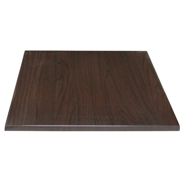 Bolero vierkant tafelblad donkerbruin 70cm, GG639